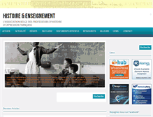 Tablet Screenshot of histoireetenseignement.be
